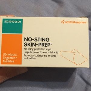 50ct no-sting skin prep (ostomy supplies)